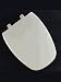 BEMIS CHURCH Plastic Elongated Eljer Toilet Seat LINEN