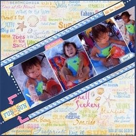 SUN AND SAND CARDSTOCK STICKER by Alvin