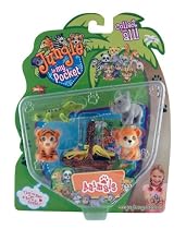 Jungle In My Pocket - Nanuk the Siberian tiger, Heloise the black rhino, Big Al the alligator and Geronimo the grizzly bear.
