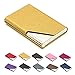 Business Name Card Holder Luxury PU Leather & Stainless Steel Multi Card Case,Business Name Card Holder Wallet Credit Card ID Case/Holder for Men & Women - Keep Your Business Cards Clean (Gold) Â¡Â­