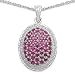 2.60 Carat Genuine Ruby Sterling Silver Pendant