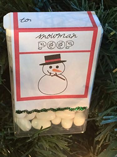 Snowman Poop Gag Gift White Candy Novelty Item Secret Santa or Bratty teen. :) Sold as a set of 3.