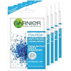 Garnier Hautklar Anti-Pickel Thermo-Maske, 12 ml, 5er Pack (5 x 12 ml)