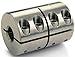 Ruland Manufacturing Co Inc CLX-24-16-SS - Clamp-On Rigid Coupling - CLX Series, Bright, 303 Stainless Steel, Bore - Side 1: 1.5000 in, Bore - Side 2: 1.0000 in