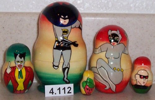 Childrens Toyshop  Toys : Russian Nesting Nested Stacking Doll. 5 Pieces / 4 in Tall #4.112