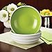 Rachael Ray Dinnerware Rise 4-Piece Stoneware Soup and Pasta Bowl Set, Green
