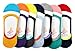 Womens Colored Non Slip Low Cut Shoe Liner No Show Socks