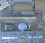 OFFICIAL MANCHESTER CITY F.C. STATIONERY SET WITH CARRY CASE