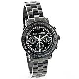 Luxurman Watches: Ladies Black Diamond Watch 2.15ct