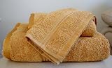 MARRIKAS Egyptian Cotton 2 Piece WASH CLOTH Set GOLD