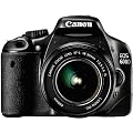 Canon EOS 600D - C�mara r�flex de 18 Mp (pantalla articulada de 3", objetivo(s) 18-55mm f/3.5, zoom �ptico 3.1x, sensor CMOS APS-C, procesador Digic 4, estabilizador de imagen �ptico, v�deo 1080p Full HD) color negro - kit con objetivo EF-S 18-55mm IS II [importado]