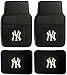 MLB New York Yankees Car Floor Mats Heavy Duty 4-Piece Vinyl - Front and Rear