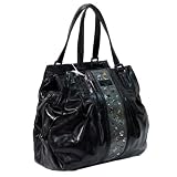 Versace Jeans Couture VJC E1VABB31 Black Vintage Leather Like Studded Shoulder Bag
