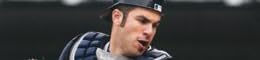【ジョー マウアー】 直筆サインフォト 8x10 (Blocking the Plate) 「2009 AL MVP」 インスクリプション入り / Joe Mauer