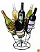 Oenophilia 6-Bottle Bouquet Wine Rack, Black