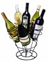Oenophilia 6-Bottle Bouquet Wine Rack, Black