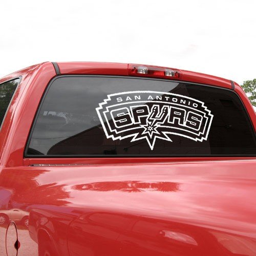 NBA San Antonio Spurs 18x18 White Logo Decal