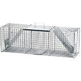 Havahart 1045 Two Door Cage Trap for Raccoons, Stray Cats and Woodchucks 36 x 10 x 12