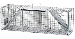 Havahart 1045 Live Animal Two-Door Raccoon, Stray Cat, Opossum, and Groundhog Cage Trap