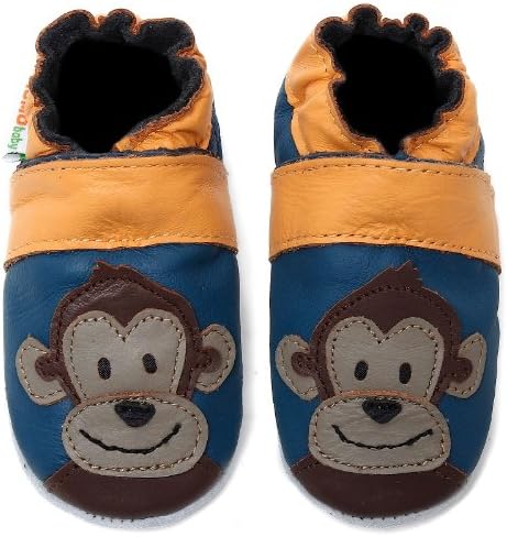 Momo Baby Infant/Toddler Monkey Soft Sole Leather Shoes