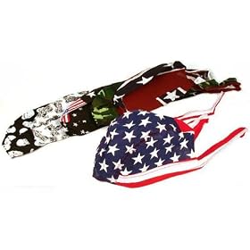 6 Du Rags Biker Hats Skull Caps Motorcycle Head Wraps