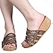 Coshare Women's Fashion Various Cork Wedge Slide On Platform Open Toe Sandals