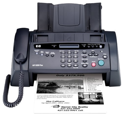 HP Fax 1050 - Fax / copier - B/W - ink-jet - copying (up to): 4 ppm - 50 sheets - 14.4 Kbps