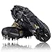 YUEDGE Universal 18 Steel Teeth Anti-Slip Ice And Snow Traction Cleats Safe Protect Shoes(L)
