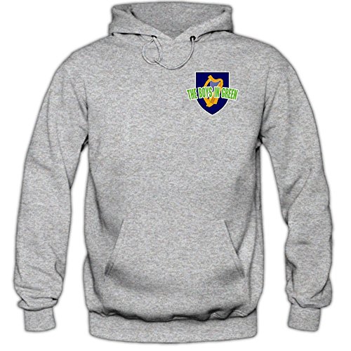 Irland EM 2016 #5 Hoody | Fußball | Herren | Éire | The Boys in Green | Trikot | Nationalmannschaft, Farbe:Graumeliert (Greymelange F421);Größe:XXL