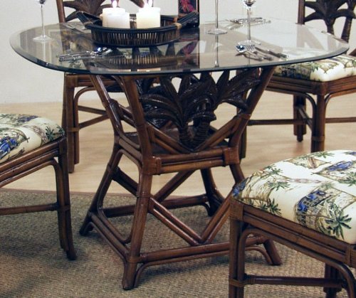 Indoor Rattan & Wicker Square Dining Table w/ 48