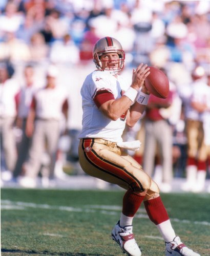STEVE YOUNG SAN FRANCISCO 49ERS 8X10 SPORTS ACTION PHOTO (G)