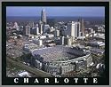 Carolina Panthers - Bank of America aka Ericsson Stadium - Lg - Plaque Mounted & Laminated Print