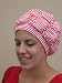 Jane Inc. Luxury Shower Cap - Red with White Stripes
