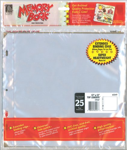 C-Line Memory Book Top-Load Page Protectors, 