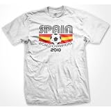 Spain 2010 World Champions International Soccer T-shirt, Espana Soccer Mens T-shirt, Old School Design