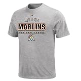MLB Mens Miami Marlins  Opponent (STEEL HEATHER, XX-Large)