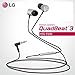 LG QUADBEAT3 Black Headset In Ear Headphones HSS-F630 - LG G4 H815 F500 Original Bundle Earphones