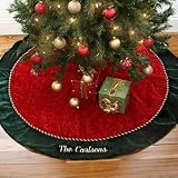 Family Traditions Personalized Velvet Christmas Tree Skirt