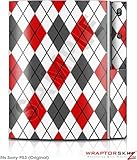 Sony PS3 Skin Argyle Red and Gray