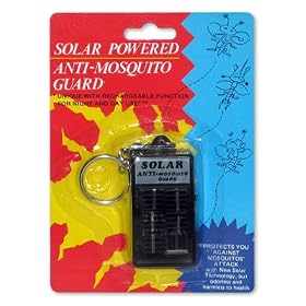 Goldmaster Solar Power Anti-Mosquito Keychain Repellant Repels Mosquitoes any place, either indoors or outdoors, in dim light or in total darkness!