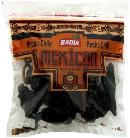 Badia Ancho Chili Pods, 3-ounces (Pack of12)