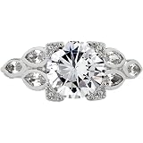 Vintage CZ Engagement Ring size 9 Emitations