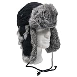 MFH Fellm�tze mit Kaninchenfell Steppf�tterung, schwarz, M, 10020von "MFH"