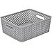 Simplify Resin Wicker Storage Tote, Medium 14