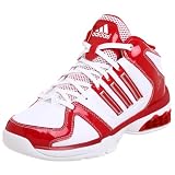  : adidas Women's Fathom Basketball Shoe,White/Red/Silver,7.5 M US