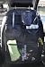 Car Seat Back Organizer - Black with Keychain Clip