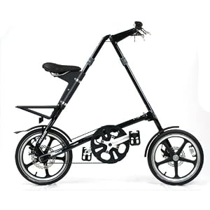 Strida LT Folding Bike Folds up in 5 seconds using easy-to-follow 