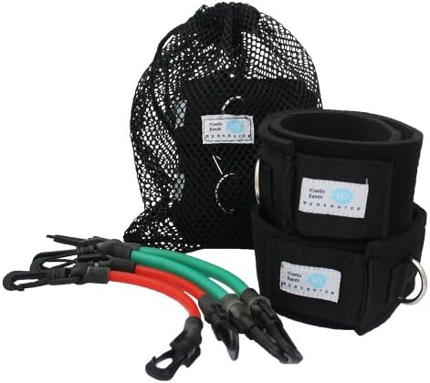 Kinetic Bands - The Original Leg Resistance Training Bands - Provide Full Range Of Motion So Athletes Can Improve Athletic Performance, Running Speed, Vertical Jump By Strengthening Legs, Hips, Core Muscles During Normal Sport Specific Training - Since 2006 - Free Training Video Downloads With Every Purchase