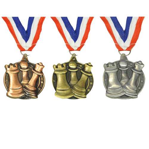 Marions 3 Set Gold Silver Bronze Chess Award Medals Round 51 xnVD%2BCuL Marions 3 Set Gold Silver Bronze Chess Award Medals Round