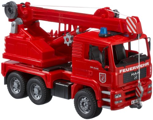 Childrens Toyshop  Spielwaren : Bruder 2770 - MAN Feuerwehr Kran m.Light+Sound